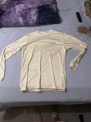 Columbia / Active Wear manga larga con capucha / talla mediana / blanco y gris Foto 1 de 3