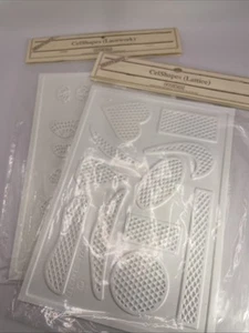 Celshapes Celcakes Vintage Sugar Mold Mould Lot Cake Topper NOS Lattice Lacework - Picture 1 of 18