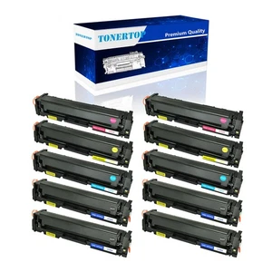 10 Stück BK/C/M/Y Toner für HP CF500A Color LaserJet Pro MFP M281cdw M281fdw M254dw - Bild 1 von 12