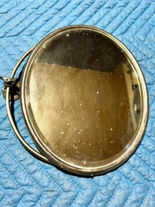 antique San o la bathroom mirror shaving art brass vtg victorian deco mirror - Picture 1 of 11