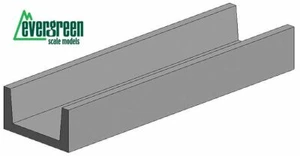 Evergreen Scale Models Models U-Profil, 35 cm 2,0 x 0,97 mm 4 Stück 262 - Bild 1 von 1