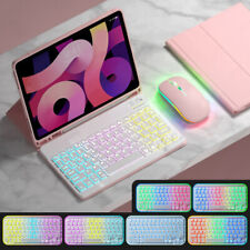 Backlit Keyboard With Mouse Case Cover For iPad 5/6th 9.7 7/8/9th Gen 10.2 Pro