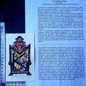 WUNDERKAMMER L EXLIBRIS 699 " EROTIC IPSE " - * MAX KISLINGER * - X COLOR SIGNED - Foto 1 di 1