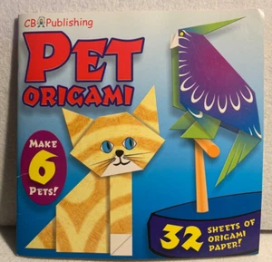 CB Publishing Pet Origami Book with 100 Extra Sheets of Origami Paper: 10 colors - Imagen 1 de 7