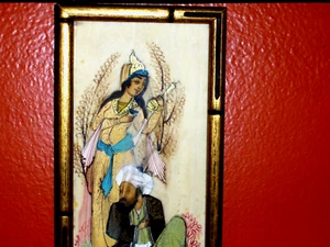 Amazing Painting to Fulfill Wishes Lovely Handmade in acrylics ink, pen, framed - Picture 1 of 9