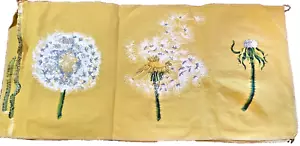 Embroidered Floral Fabric Panels set of 3 28 x 13.5 inches per panel - Picture 1 of 15