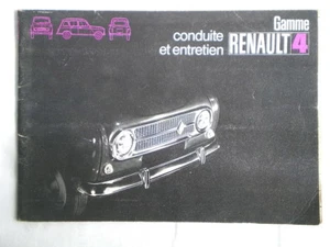 BEDIENUNGSANLEITUNG WARTUNGSHEFT 1972 RENAULT 4 - Bild 1 von 9