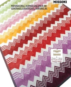 Missoni Rug, Bathroom Kitchen Entrance 90 X 60 Cm, 100% Cotton - Picture 1 of 11