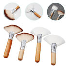  4 Pcs Fan Face Brush Blush Brushes for Makeup Loose Powder Set