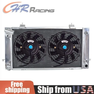 Radiador de aluminio + ventilador 89-98 para Land Rover Discovery Range Rover 3,9 L 4,0 L V8 Foto 1 de 4