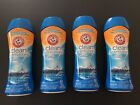 4 bottles of Arm & Hammer Clean Scentsations In-Wash Scent Booster, 18oz Each.