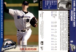 Tim Alderson 2009 MultiAd Connecticut Defenders #2 Card *AutographDen*