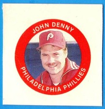 1984 Fun Foods Proof JOHN DENNY (ex-mt) Philadelphia Phillies