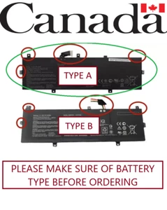 Genuine OEM C31N1620 Battery ASUS Zenbook UX430U 3ICP5/70/81 50Wh Type A CANADA - Picture 1 of 6