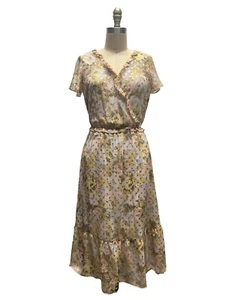 LC Lauren Conrad Dress Flutter Sleeves Romantic Spring Cottagecore Boho XS - Picture 1 of 14