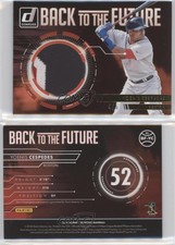 2016 Panini Donruss Back to the Future Materials Gold /5 Yoenis Cespedes #BF-YC