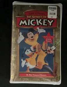 DISNEYS The Spirit Of Mickey VHS 1998 Factory Sealed Clamshell Case Collectors - Foto 1 di 2
