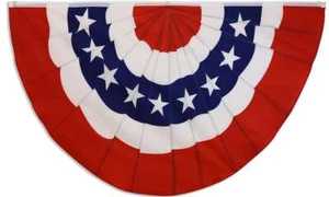 10 x "USA BUNTING" Flagge 5x3 Fuß Halbkreis Fan Polyester Banner US Patriot Stars - Bild 1 von 5