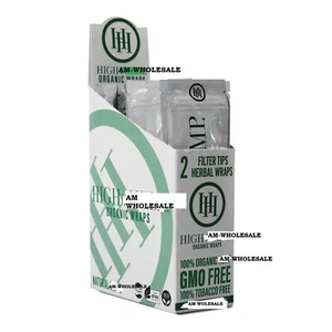 Authentic Original High Quality 50 Herbal Wrap Rolling Paper Vegan 25 Pouch Box - Picture 1 of 1