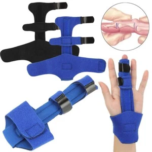 Adjustable Trigger Finger Splint Straightener Corrector Brace Support Protector - Picture 1 of 14