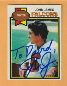 John James Atlanta Falcons AUTO Signed 1979 Topps Florida Gators - Picture 1 of 2