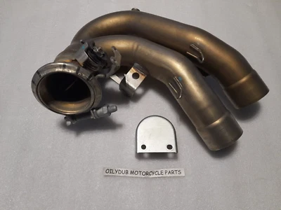 Ducati Exhaust Hypermotard 821 939 SP Centre Downpipe Header 13-18 57013342B OEM - Image 1 of 4