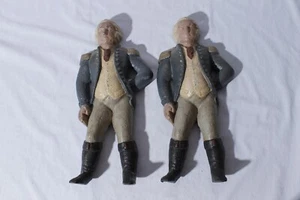 Vintage Virginia Metalcrafters George Washington Gusseisen Andirons Firedogs - Bild 1 von 7