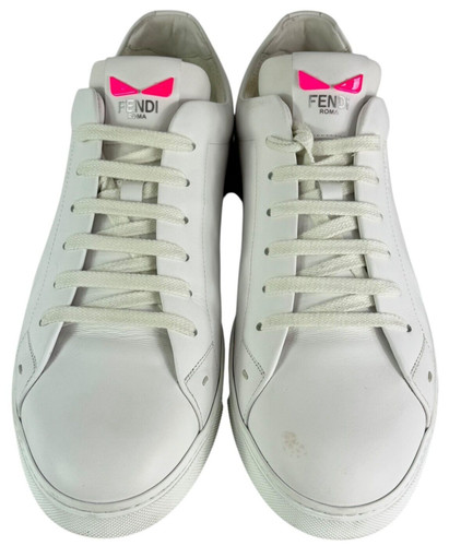 FENDI Borsa Bianca Bugs Sneakers Uomo Made in Italy 10UK 11US