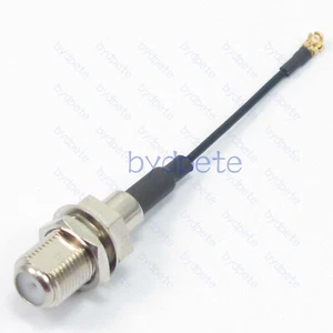 UFL IPX u.FL UFL to F female bulkhead RG137 Pigtail Coax Cable for Video Device - Picture 1 of 11