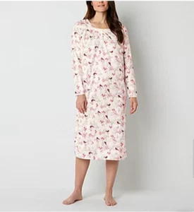 Adonna Nightgown New Nwt Long Sleeves Cardinals XXL Plus 100% Poly Soft fleece - Picture 1 of 8