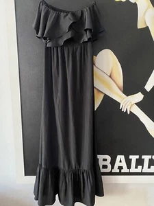 Women’s black maxi dress Size 10 off the Should Cocktail Wedding Party Tokito - Picture 1 of 12