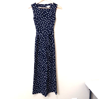 Mono mameluco CALVIN KLEIN para mujer azul blanco a lunares poliéster cremallera trasera 0 Foto 1 de 4