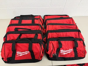 New Large Milwaukee 17" Heavy Duty Canvas Drill,Tool Bag/Case, PACK OF 10 - Picture 1 of 1