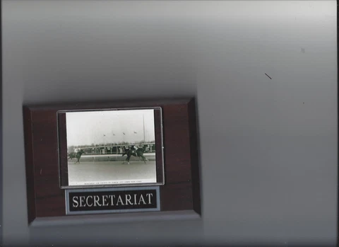 SECRETARIAT PLAQUE HORSE RACING TURF Cover