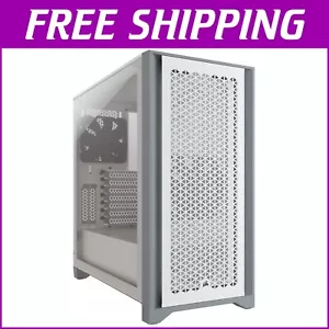4000D Airflow White Mid-Tower ATX PC Case with Tempered Glass & Advanced Cooling - Picture 1 of 12