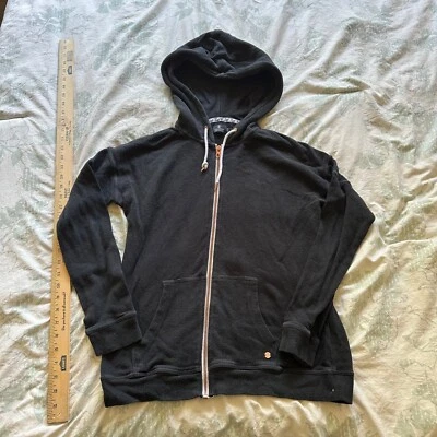 Volcom 291027 Women's Lived in Lounge Hooded Fleece Zip Sweatshirt Black,medium - Image 1 of 4