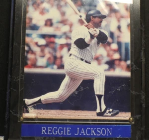 Reggie Jackson "Gerahmtes Foto mit Namensschild auf Plakette - Bild 1 von 13