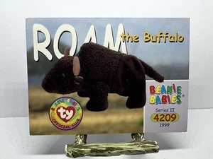 TY Beanie Babies BBOC Card - Series 2 - #214 Roam The Buffalo - Picture 1 of 4