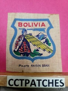 VINTAGE POST'S RAISIN BRAN BOLIVIA PATCH - Picture 1 of 2
