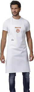 Horeca Grembiule Master Chef Italia Ufficiale - Con Ricamo Nome Personalizzato - - Foto 1 di 12