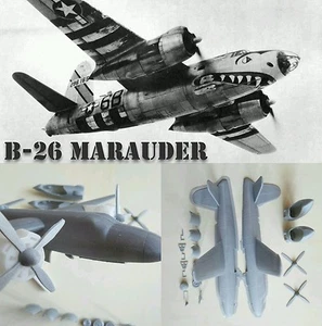 B-26 Marauder WW2 Kit Bausatz 1:87 3D Druck - Picture 1 of 5