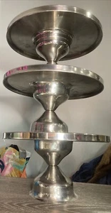 Stainless Steel Cake Stand Bundle Of 3 (Rotating) Set - Picture 1 of 5