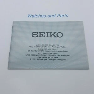 Seiko Worldwide Warranty Guarantee Booklet Blank No Date GENUINE NEW NOS 319S1 - Picture 1 of 6