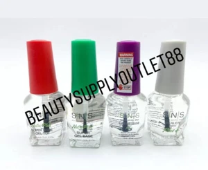 SNS Dipping Powder Gelous Color Gel Base Top Sealer Dry Set of 4 FAST SHIPPING - Picture 1 of 6