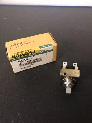 Nuevo interruptor de ventilador genuino Komatsu 1432899H1 *NOS Foto 1 de 4