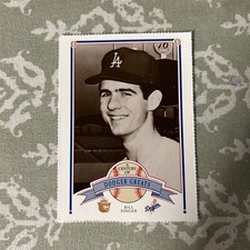 1989 Smokey The Bear Century Of Los Angeles Dodger Greats Bill Singer #75!