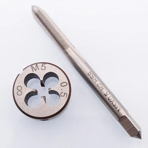 Hilo métrico de troquel HSS M5 x 0,5 mm y M5 x 0,5 mm mano derecha - Imagen 1 de 4