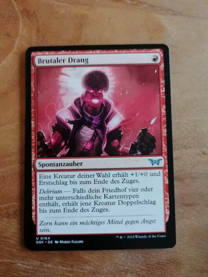 MTG MAGIC THE GATHERING DUSKMOURN Brutaler Drang - Bild 1 von 1