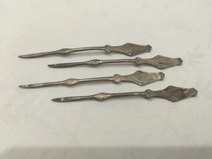 Lot Of 4 Antique Lobster Nut Picks Art Deco Ornate Reed Barton Silverware A2 - Picture 1 of 6