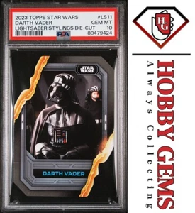 DARTH VADER PSA 10 2023 Topps Star Wars Die-Cut #LS-11 C2 - Imagen 1 de 2